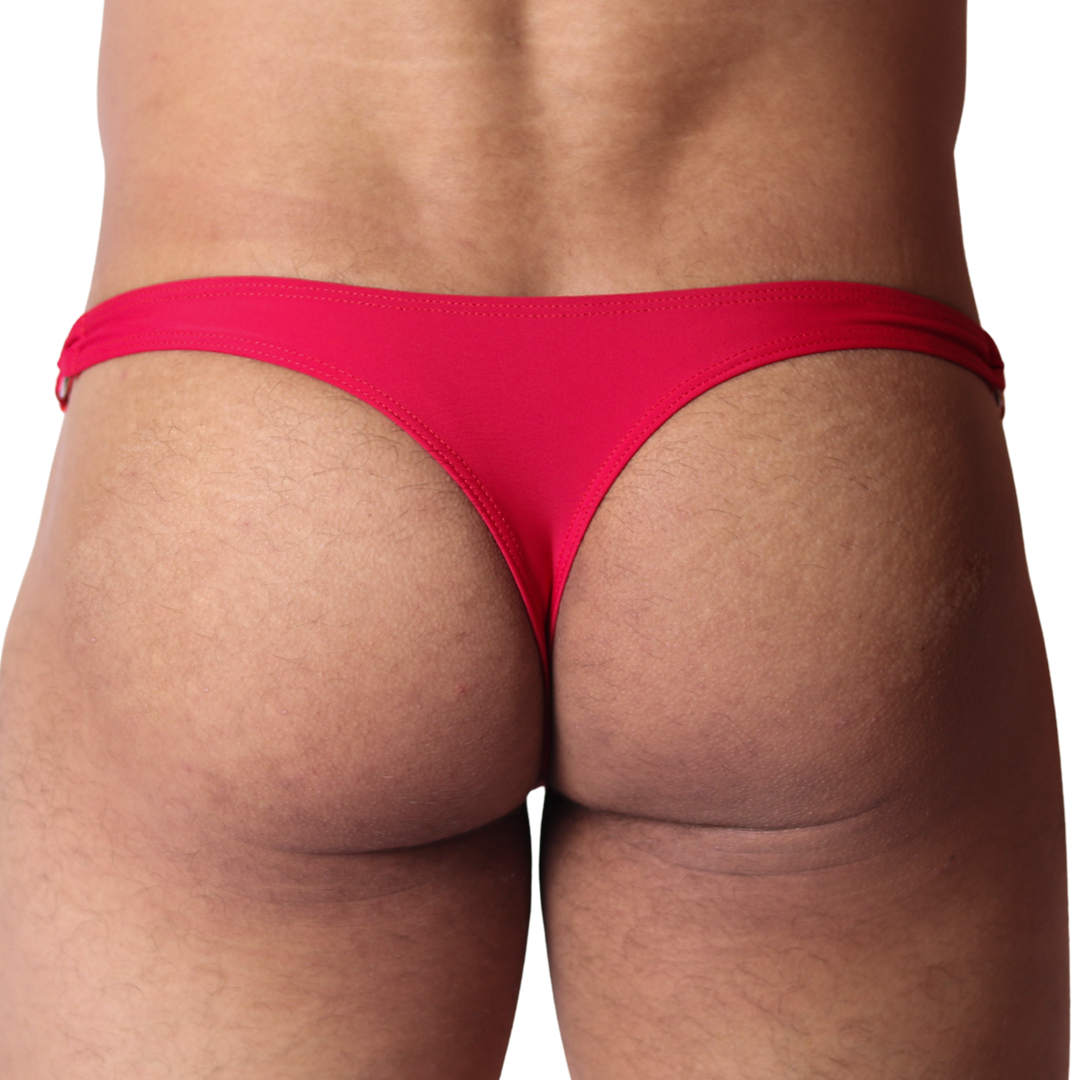 Dinamic Red Swim G String vista posterior de Gigo Underwear
