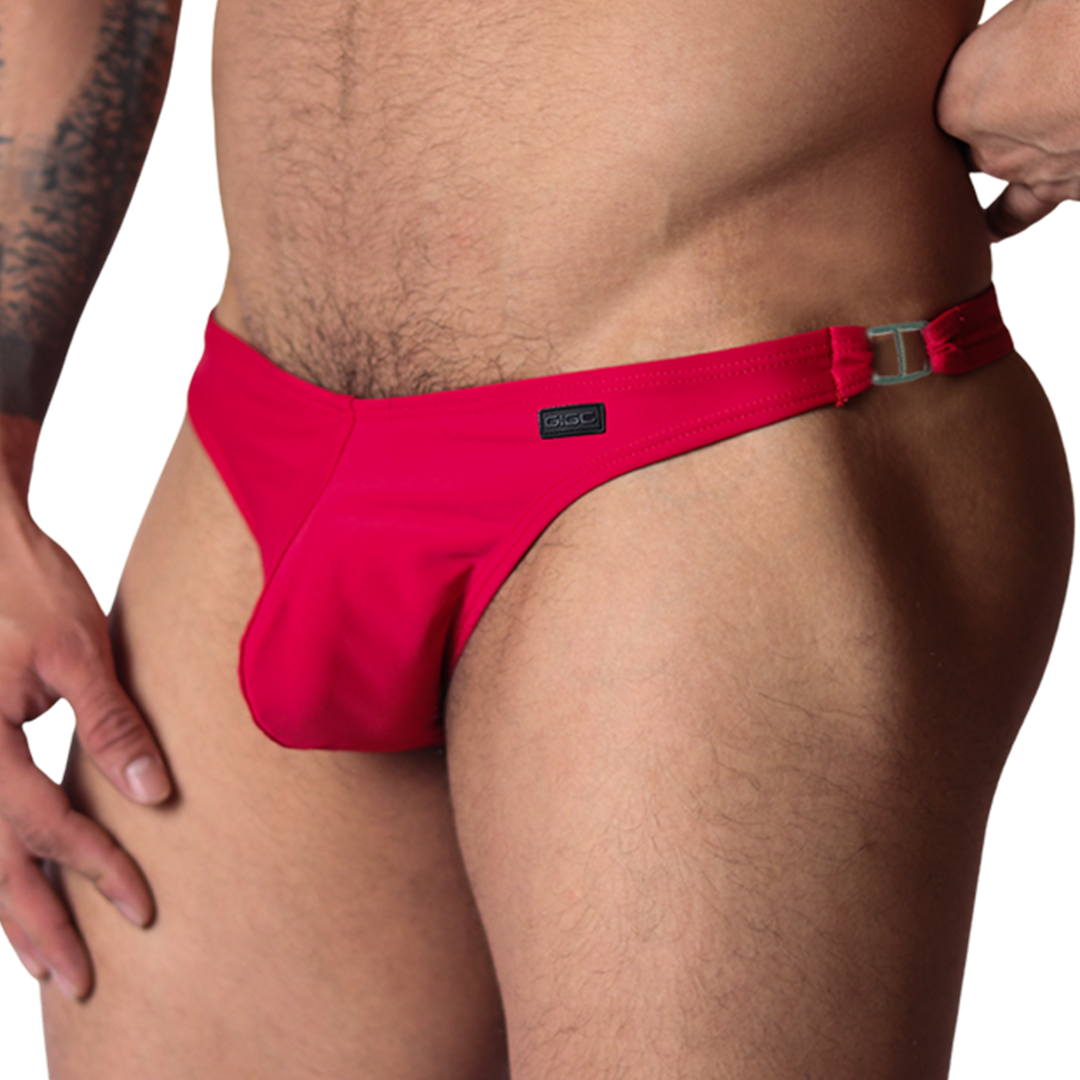 Dinamic Red Swim G String vista frontal de Gigo Underwear