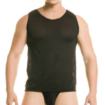 Diversity Black Tank vista frontal de Gigo Underwear