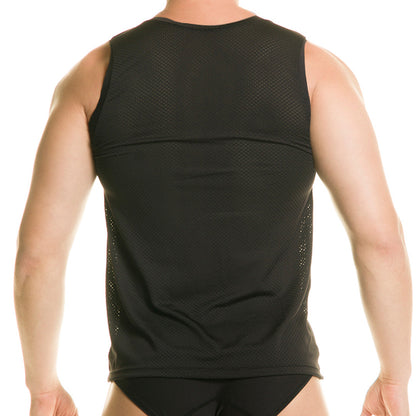 Diversity Black Tank vista posterior de Gigo Underwear