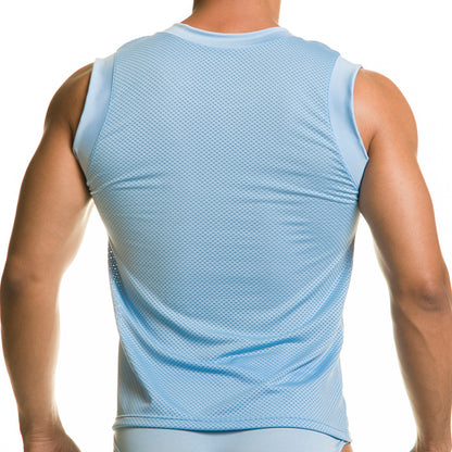 Diversity Blue Tank vista posterior de Gigo Underwear