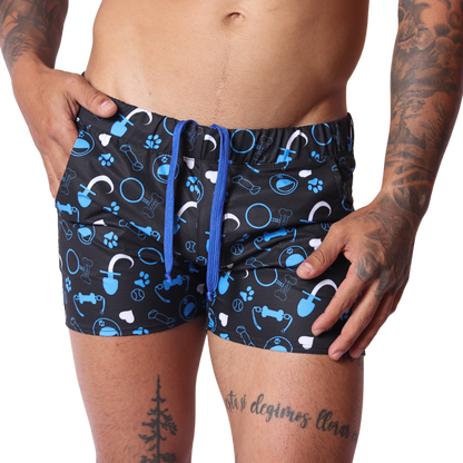 Dog Blue Shorts de Gigo Underwear