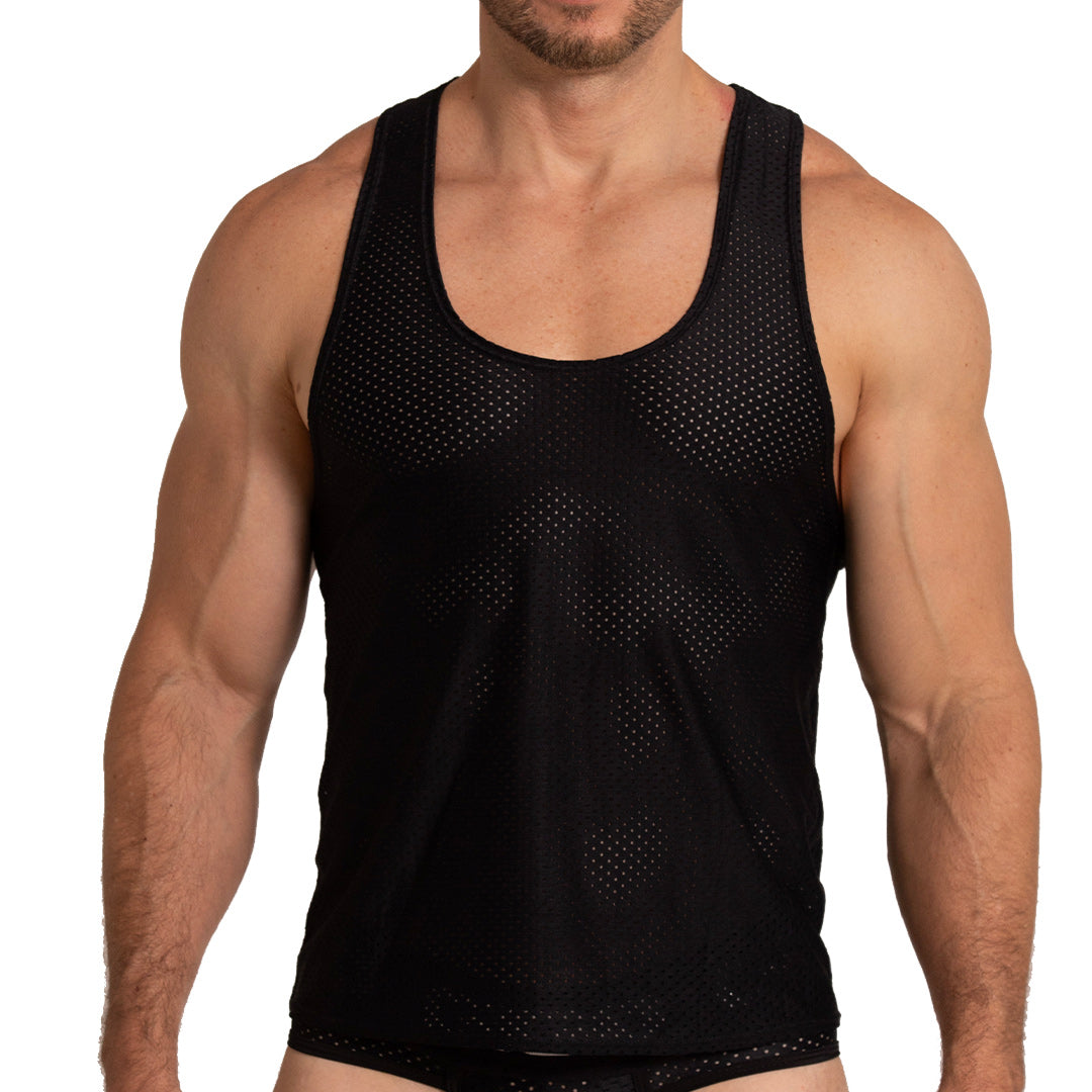 ENERGETIC BLACK TANK - Gigo Underwear Colombia