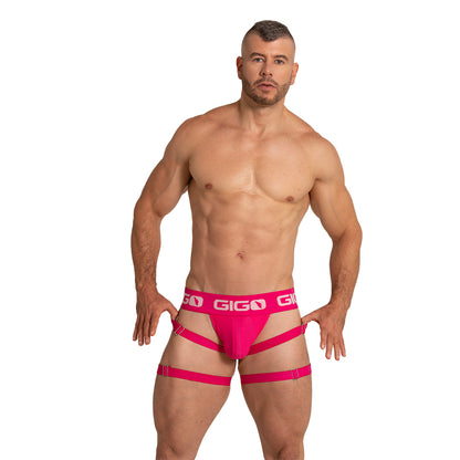 Energetic Fucshia Jock en modelo de Gigo Underwear