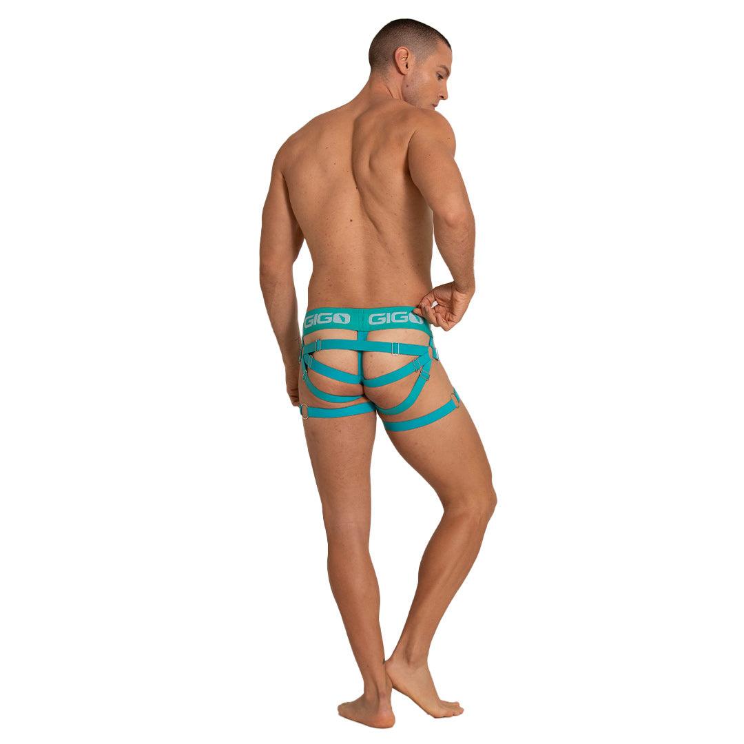 ENERGETIC GREEN JOCK - Ropa interior verde para hombres, jockstrap sexy para hombres