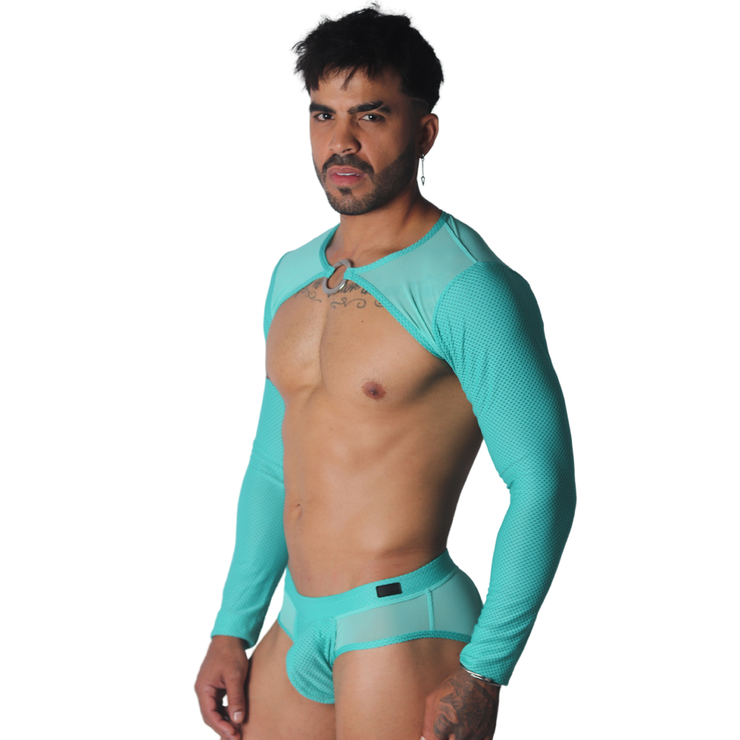 Evocative Aqua Harness en modelo de Gigo Underwear
