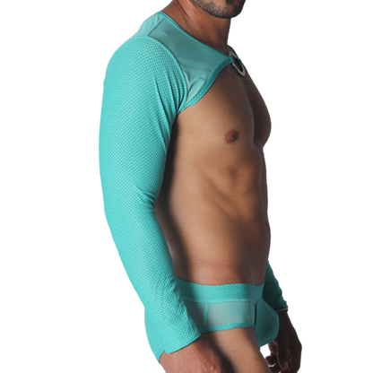 Evocative Aqua Harness vista frontal de Gigo Underwear