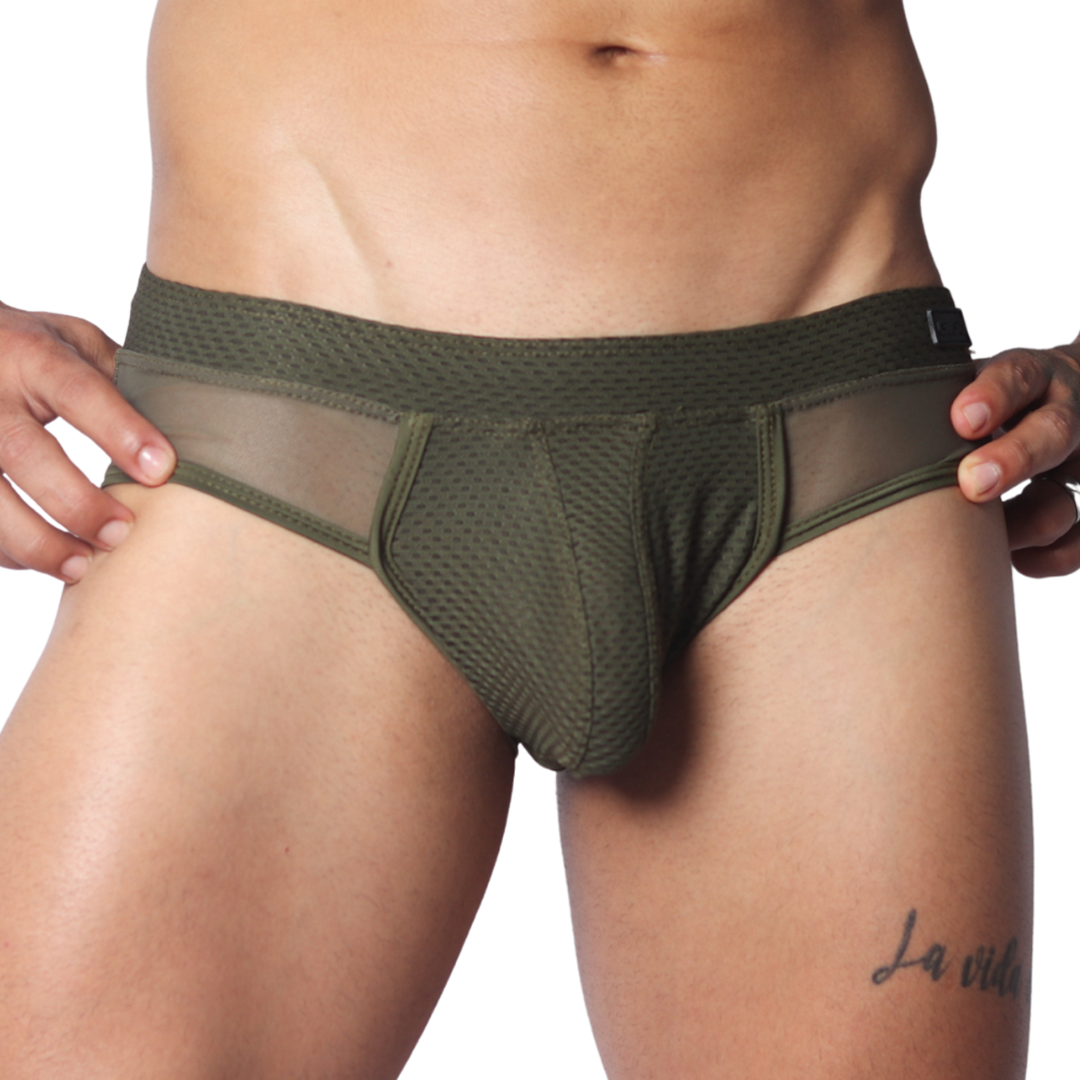 Evocative Green Brief de Gigo Underwear