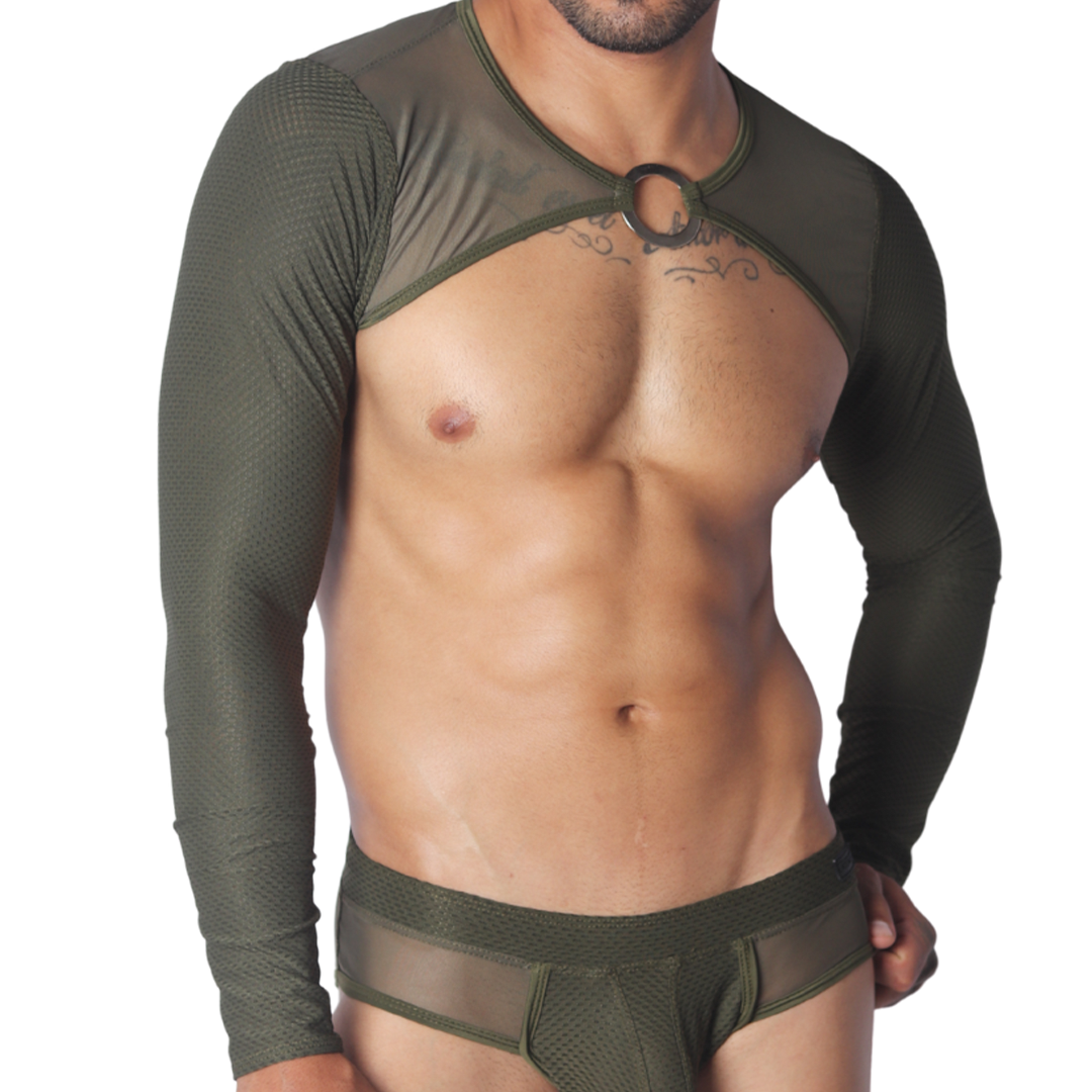Evocative Green Harness de Gigo Underwear