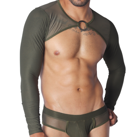 Evocative Green Harness de Gigo Underwear