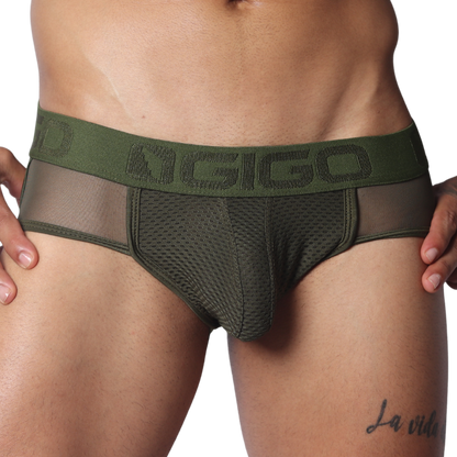 Evocative Green Jock Thong de Gigo Underwear