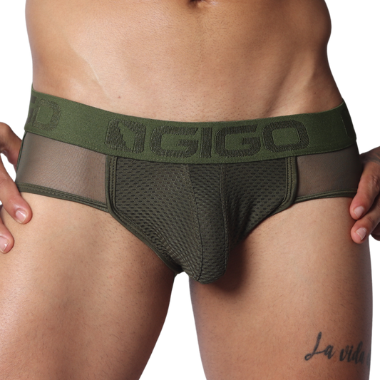 Evocative Green Jock Thong de Gigo Underwear