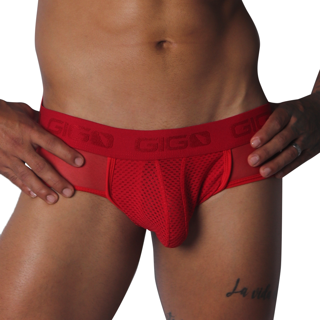 Evocative Red Jock Thong de Gigo Underwear