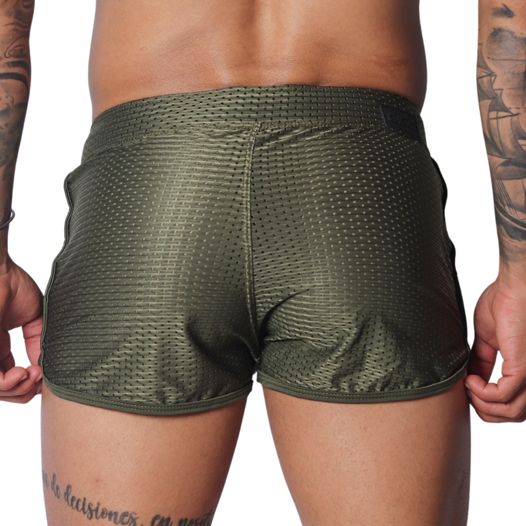 Exit Green Short vista posterior de Gigo Underwear