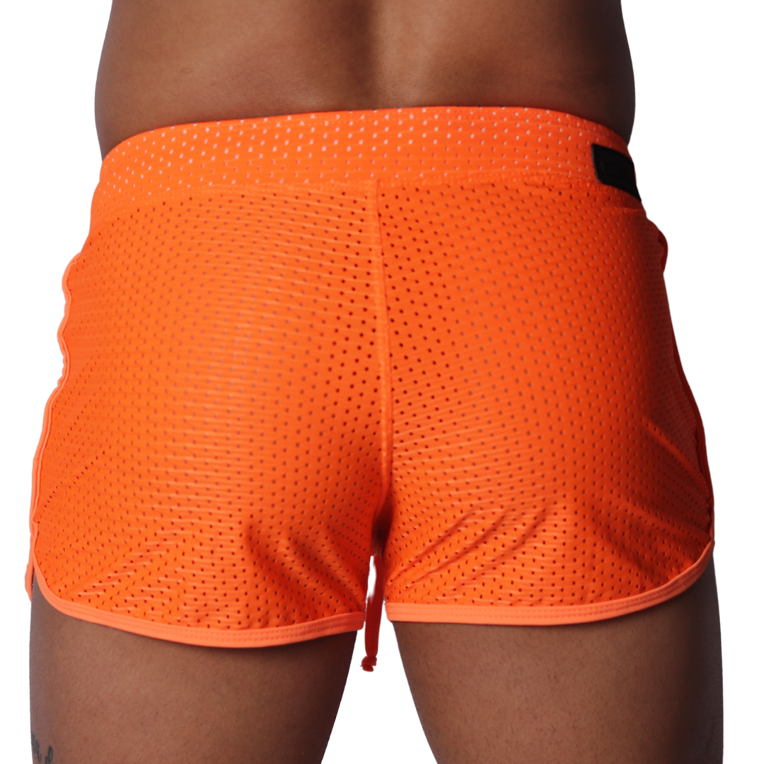 Exit Orange Short vista posterior de Gigo Underwear