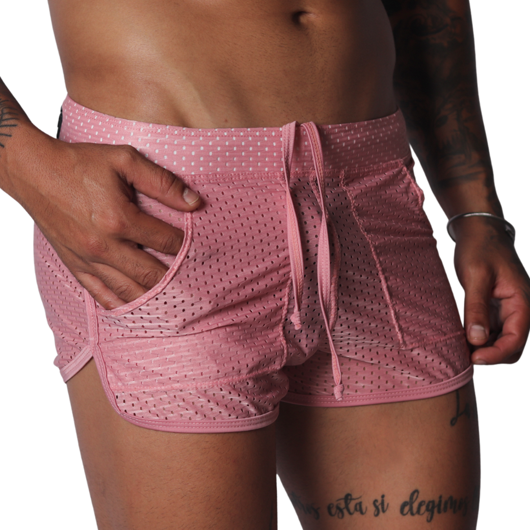 Exit Pink Short vista frontal de Gigo Underwear