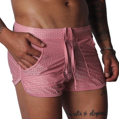 Exit Pink Short vista frontal de Gigo Underwear