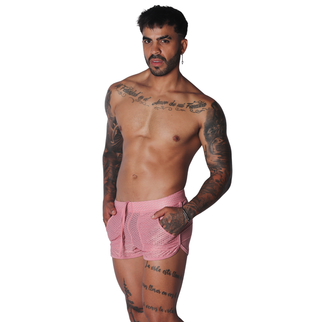 Exit Pink Short en modelo de Gigo Underwear