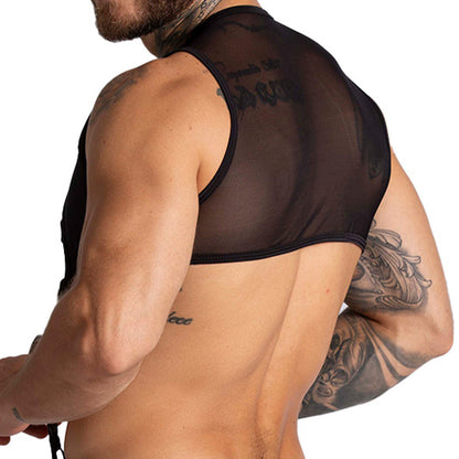 F Fetish Black Harness vista frontal de Gigo Underwear