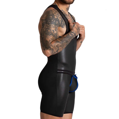 F Fetish Blue Body vista posterior de Gigo Underwear
