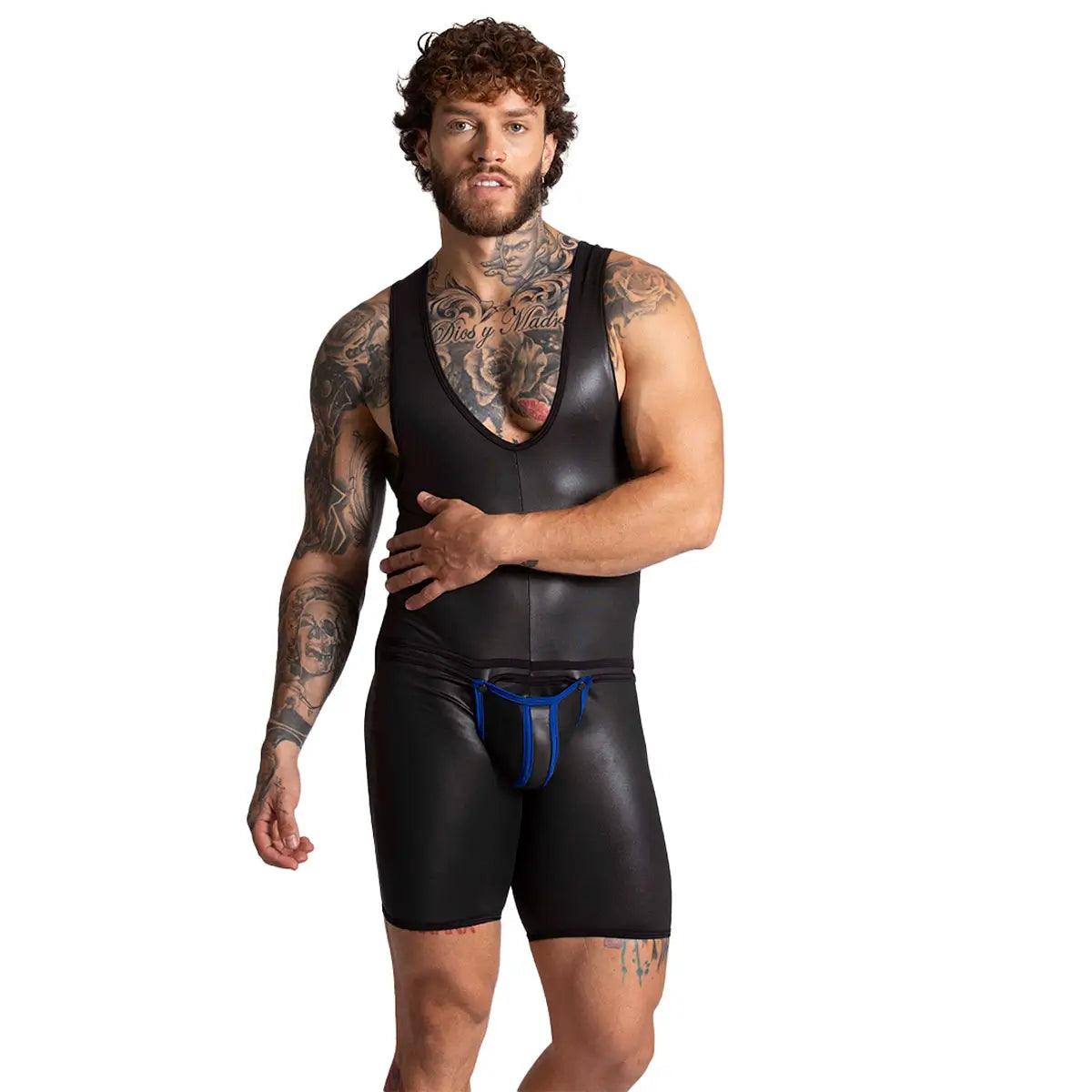 F FETISH BLUE BODY - Gigo Underwear Colombia