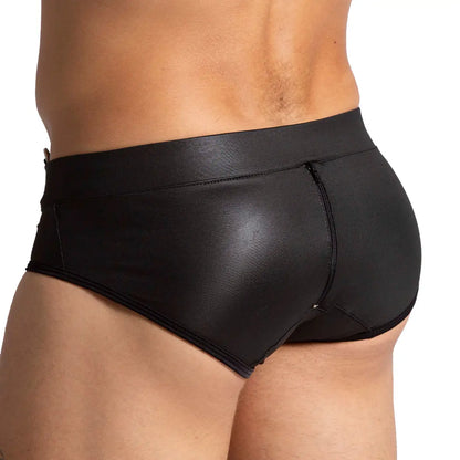 F Fetish Blue Brief vista frontal de Gigo Underwear