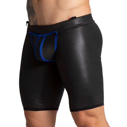 F Fetish Blue Trunk Long vista frontal de Gigo Underwear