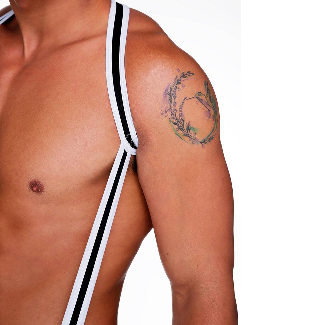 FETISH WHITE BODY HARNESS - Gigo Underwear Colombia