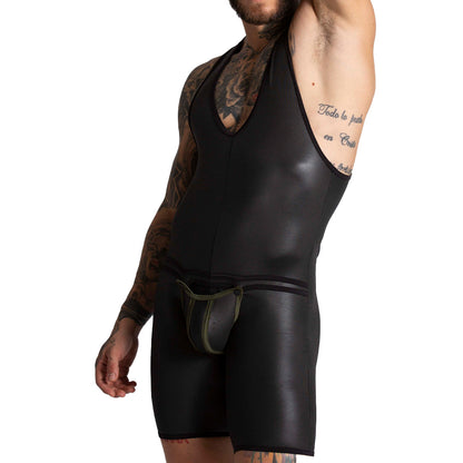F Fetish Green Body vista frontal de Gigo Underwear