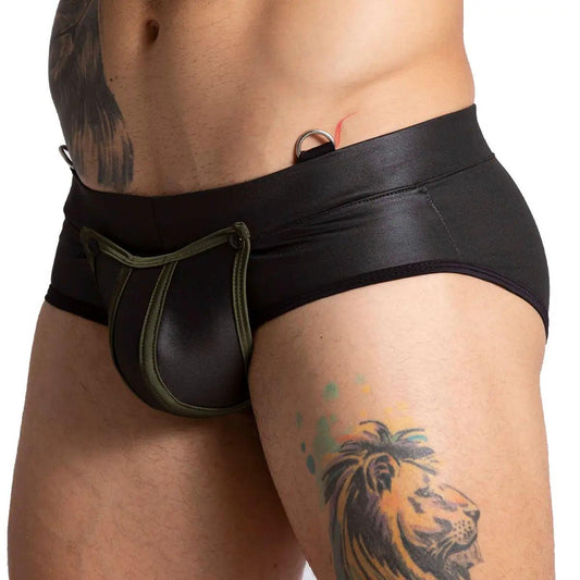 F FETISH GREEN BRIEF - Gigo Underwear Colombia