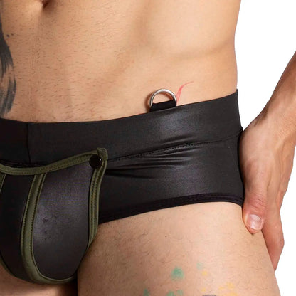 F Fetish Green Brief vista posterior de Gigo Underwear