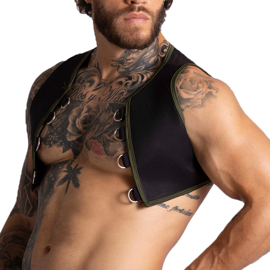 F FETISH GREEN HARNESS - Gigo Underwear Colombia