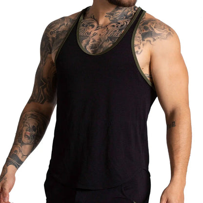 F Fetish Green Tank vista frontal de Gigo Underwear