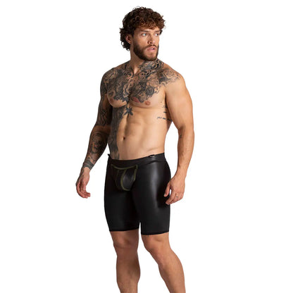F Fetish Green Trunk Long vista posterior de Gigo Underwear