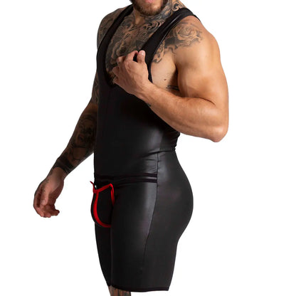 F Fetish Red Body vista posterior de Gigo Underwear