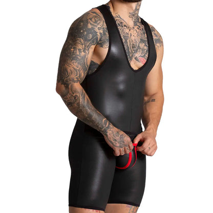 F Fetish Red Body vista frontal de Gigo Underwear