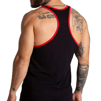 F Fetish Red Tank vista frontal de Gigo Underwear