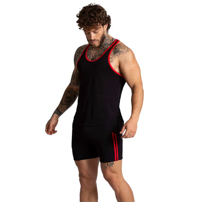 F Fetish Red Tank vista posterior de Gigo Underwear