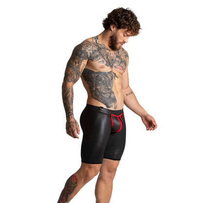 F Fetish Red Trunk Long vista posterior de Gigo Underwear