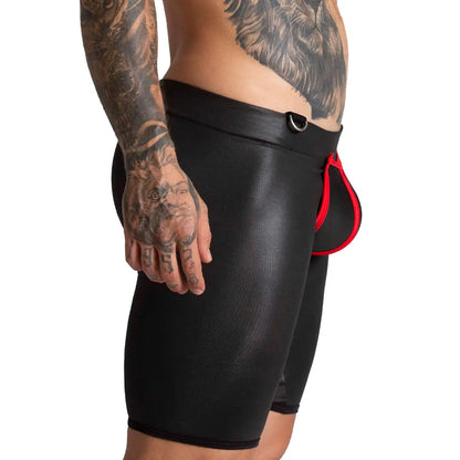 F Fetish Red Trunk Long vista frontal de Gigo Underwear