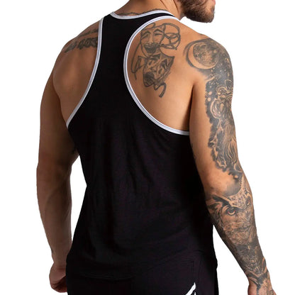 F Fetish White Tank vista frontal de Gigo Underwear