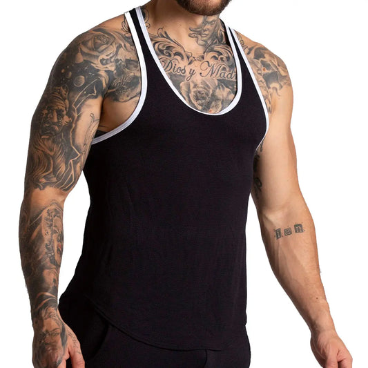 F FETISH WHITE TANK - Gigo Underwear Colombia