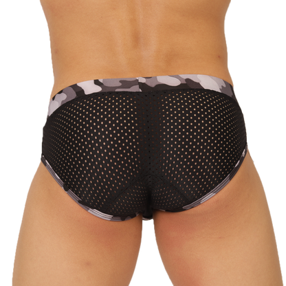 Feeling Black Brief vista posterior de Gigo Underwear
