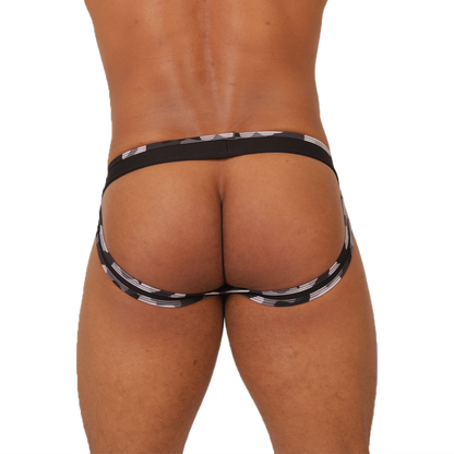 Feeling Black Jockstrap vista posterior de Gigo Underwear