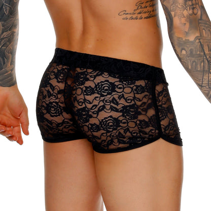Female Black Hotshort vista posterior de Gigo Underwear