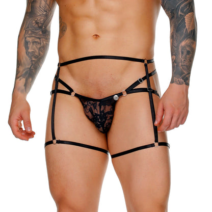 Female Black Jockstrap Gelbert Belt de Gigo Underwear