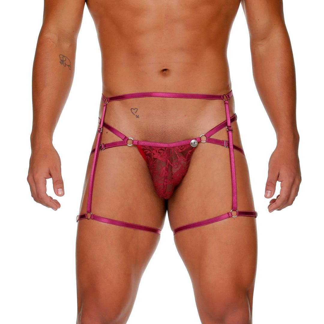FEMALE WINE JOCKSTRAP GELBERT BELT - Gigo Underwear Colombia