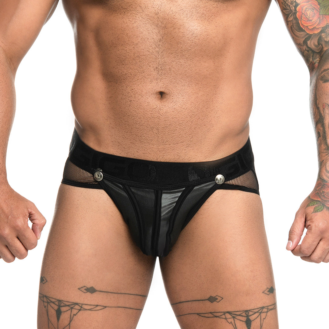 Fetiche Black Brief Jockstrap de Gigo Underwear