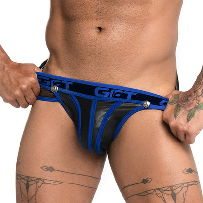 Fetiche Blue Brief Jockstrap de Gigo Underwear