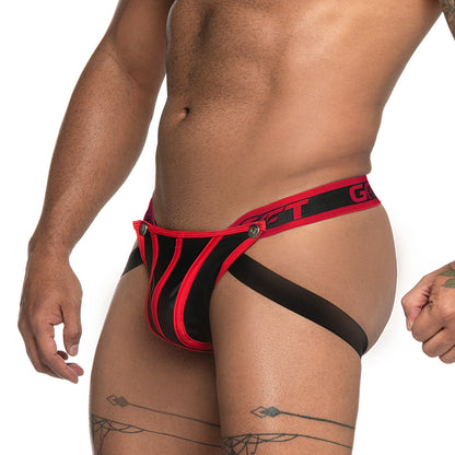 Fetiche Red Jockstrap vista frontal de Gigo Underwear